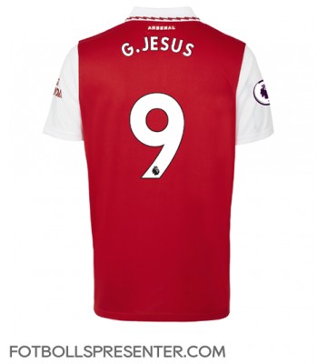Arsenal Gabriel Jesus #9 Hemma Matchtröja 2022-23 Kortärmad